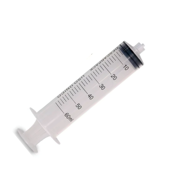 Seringa 60ml sem agulha - Bico LOCK (enroscar) - 50 Seringas - DESCARPACK