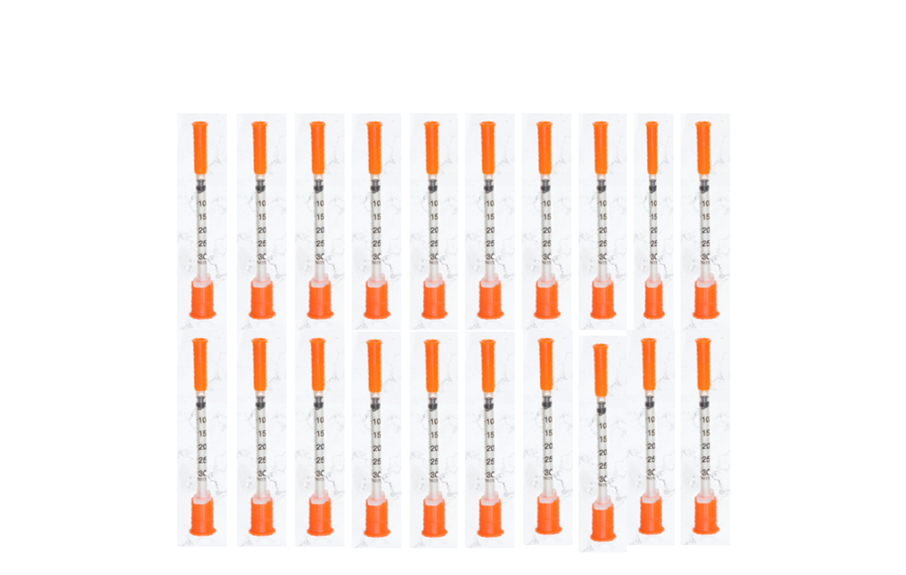 Seringa Botox 0,3ml 6mm x 0,25mm 31g (30ui) - 20 Seringas - UNIQMED