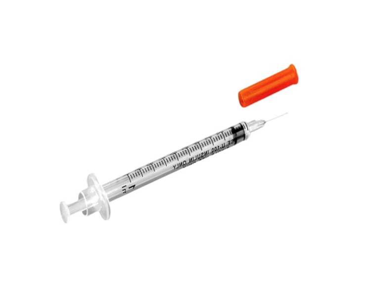 Seringa Insulina 1ml 6mm X 0,25mm Ultrafina (100ui) - 200 Seringas - SR.