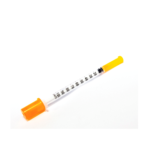 Seringa Insulina 1ml 6mm X 0,25mm Ultrafina (100ui) - 1000 Seringas - CEPALAB