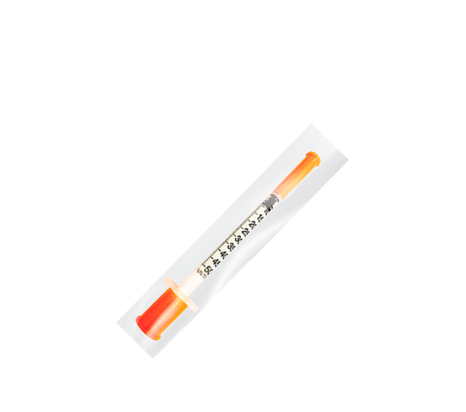 Seringa Insulina 0,5ml 6mm x 0,25mm 31g (50ui) - 10 Seringas - UNIQMED