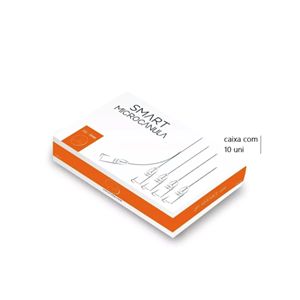 Cânula 25G x 50mm - 10 cânulas (1 caixa) - Preenchimento Facial - SMART.