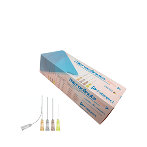 Cânula 18G x 70mm - 10 cânulas (1 caixa) - Preenchimento Facial - FABINJECT