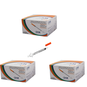 Seringa Botox 1ml 6mm X 0,25mm 31G Ultrafina (100ui) - 300 Seringas - SR