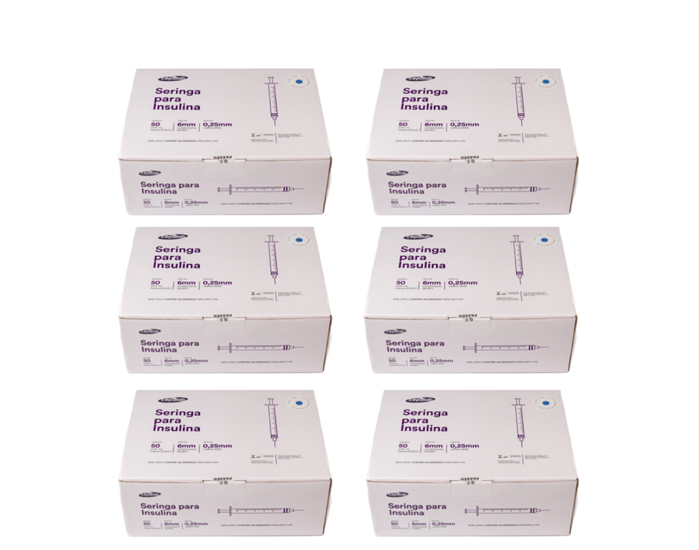 Seringa Botox 0,5ml 6mm X 0,25mm 31G Ultrafina (50ui) - 600 Seringas - CEPALAB