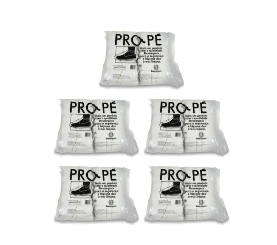 Propés tipo sapatilhas com elásticos - descartáveis - 500 propés - DESCARPACK
