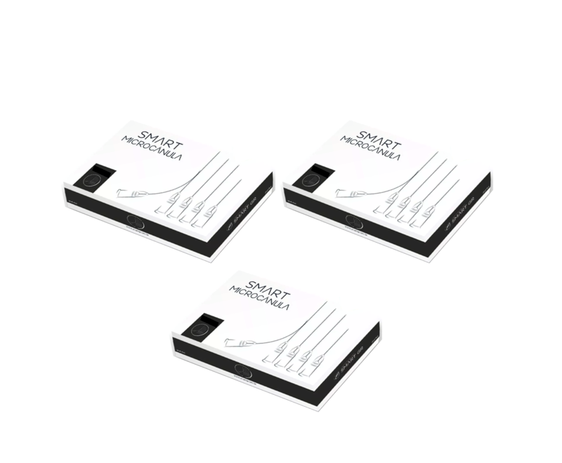 Cânula 22G x 50mm - 30 cânulas (3 caixas) - Preenchimento Facial - SMART.