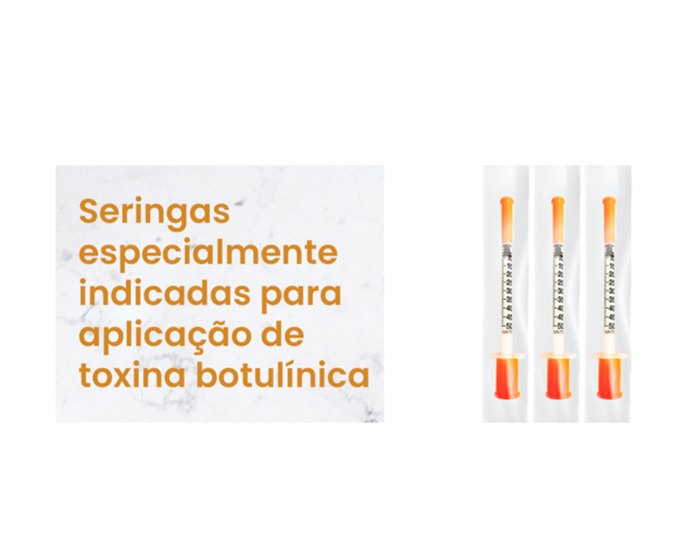 Cânula 22G x 50mm (10x) - SMART + Seringas 0,5ml 5mm x 0,23m (32G) (100x) - UNIQMED