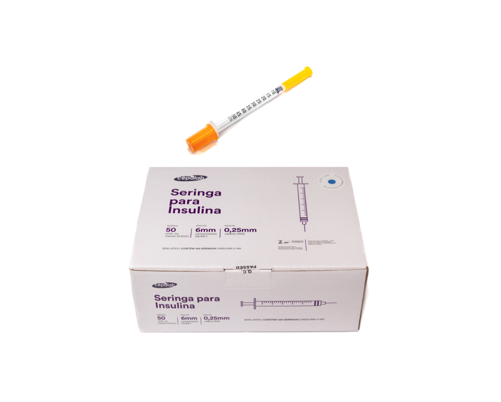 Seringa Botox 0,5ml 6mm X 0,25mm 31G Ultrafina (50ui) - CEPALAB