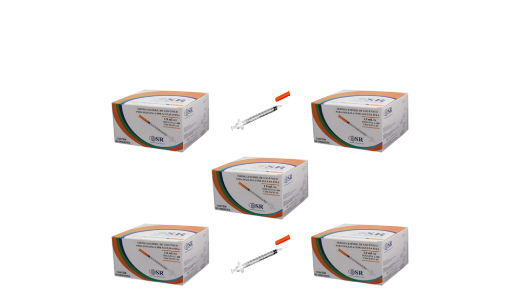 Seringa Botox 1ml 6mm X 0,25mm 31G Ultrafina (100ui) - 500 Seringas - SR