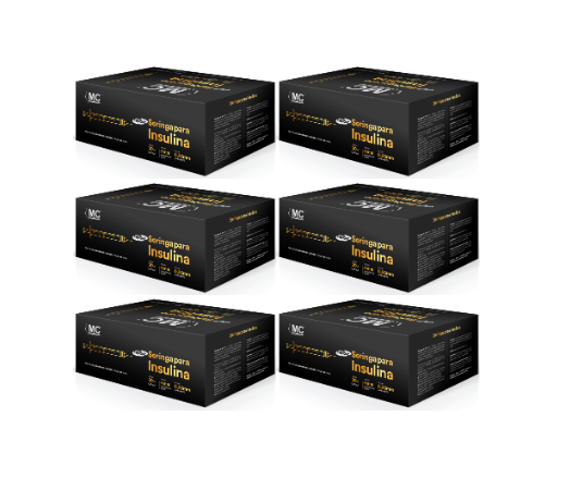 Seringa Insulina 0,3ml 6mm X 0,25mm Ultrafina (30ui) - 600 seringas - MEDICAL