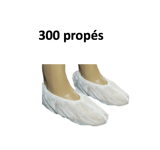 Propés tipo sapatilhas com elásticos - descartáveis - 300 propés - DESCARPACK