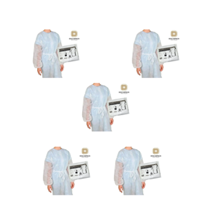 Avental descartável para procedimentos especiais - manga longa - 50 aventais - DESCARPACK