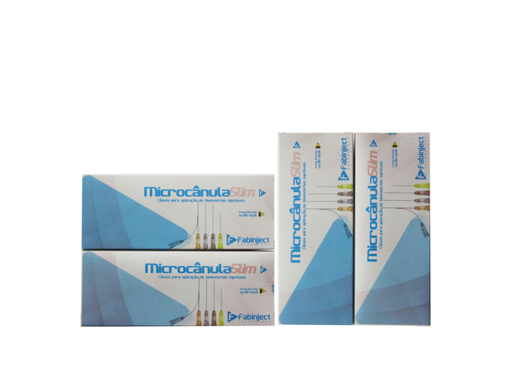 Cânula 22G x 70mm (20x) + 25G x 50mm (20x) - Total 40 Cânulas - FABINJECT