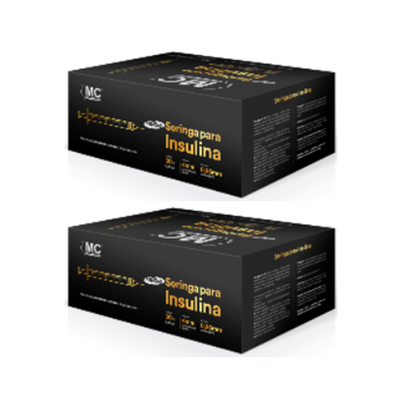 Seringa Insulina 0,3ml 6mm X 0,25mm Ultrafina (30ui) - 200 seringas - MEDICAL