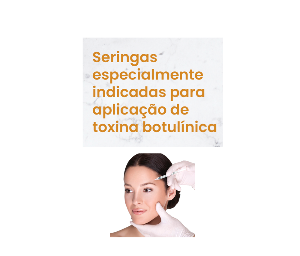 Seringa Botox 0,5ml 5mm x 0,23mm 32g (50ui) - 200 Seringas - UNIQMED