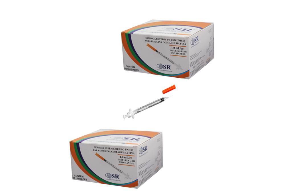 Seringa Botox 1ml 6mm X 0,25mm 31G Ultrafina (100ui) - 200 Seringas - SR