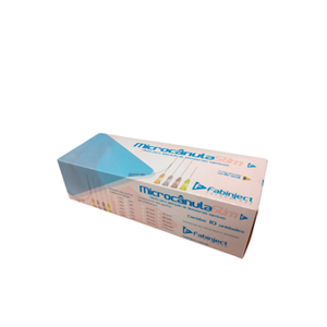 Cânula 22G x 50mm - 10 cânulas (1 caixa) - Preenchimento Facial - FABINJECT.