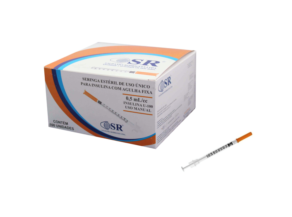 Seringa Botox 0,5ml 6mm X 0,25mm 31G Ultrafina (50ui) - SR