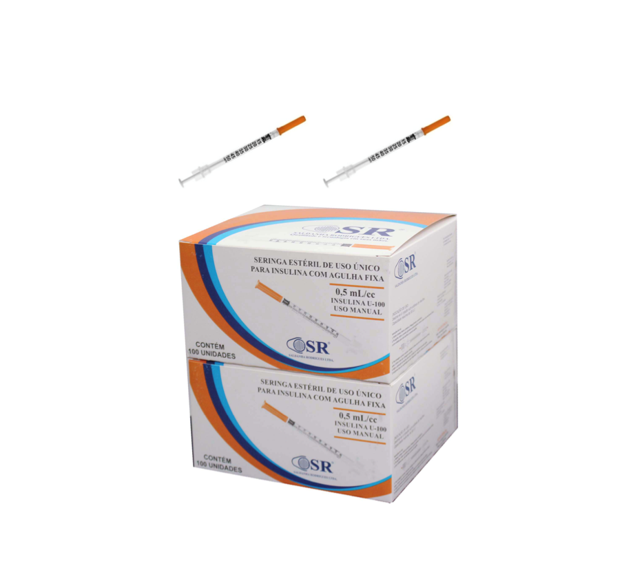 Seringa Botox 0,5ml 6mm X 0,25mm 31G Ultrafina (50ui) - 200 Seringas - SR