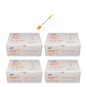 Seringa Aplic. de GH (somatropina) 1ml 6mm X 0,25mm (100ui) - 400 Seringas - CEPALAB