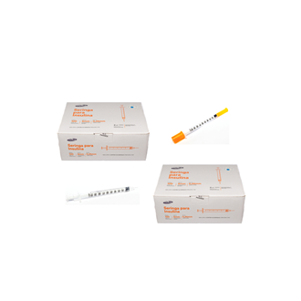 Seringa Insulina (ou botox) 1ml 6mm X 0,25mm Ultrafina (100ui) - 200 Seringas - CEPALAB
