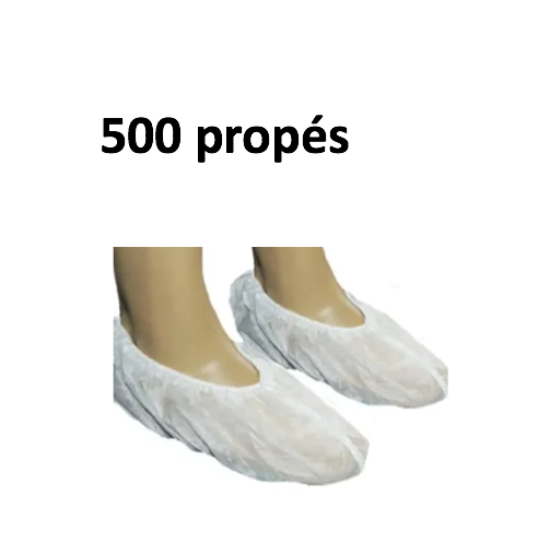 Propés tipo sapatilhas com elásticos - descartáveis - 500 propés - DESCARPACK