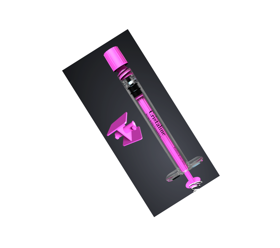 Seringa Cristaline Policarbonato 1ml Resíduo Zero - 25 Seringas