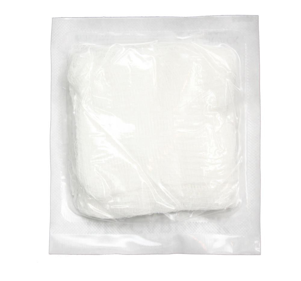 Gazes esterilizadas - 1000 gazes - 100 pacotinhos com 10 unidades cada - DESCARPACK