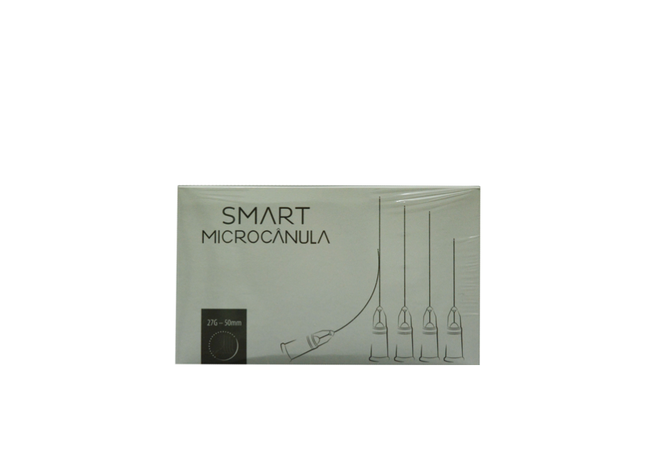 Cânula 27G x 50mm - 10 cânulas (1 caixa) - Preenchimento Facial - SMART