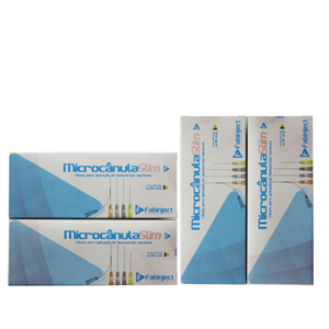 Cânula 22G x 50mm - 40 cânulas (4 caixas) - Preenchimento Facial - FABINJECT